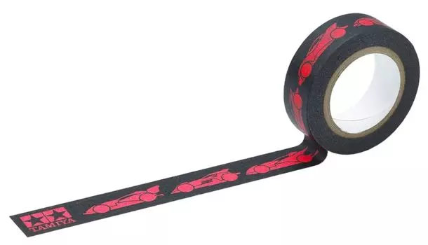 TAMIYA Mini 4WD Special Project Full Cowl Mini 4WD 30th Anniversary Multi Tape Width 95667 (15 мм черный/розовый)