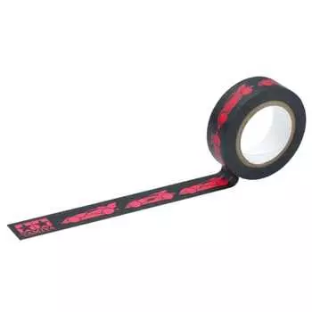 TAMIYA Mini 4WD Special Project Full Cowl Mini 4WD 30th Anniversary Multi Tape (Ширина 15 мм, черный/розовый) 95667