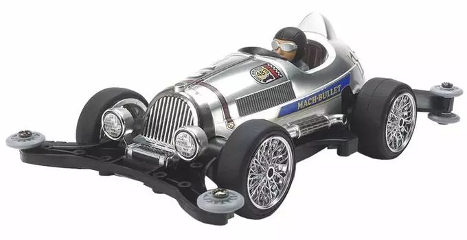 Tamiya Mini 4WD Special Project Product Mach Bullet Metallic Special AR Chassis 95483 серебряный
