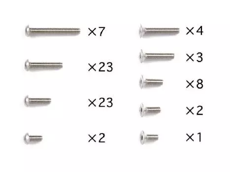 Tamiya OG parts titanium screw set 40550 OG.50 GT-01