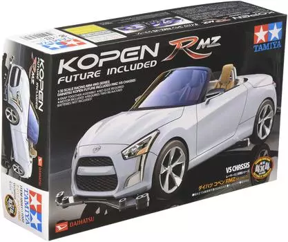 Tamiya Racer Mini 4WD серии Daihatsu Copen RMZ 18081 № 81 (Шасси VS) серебряный