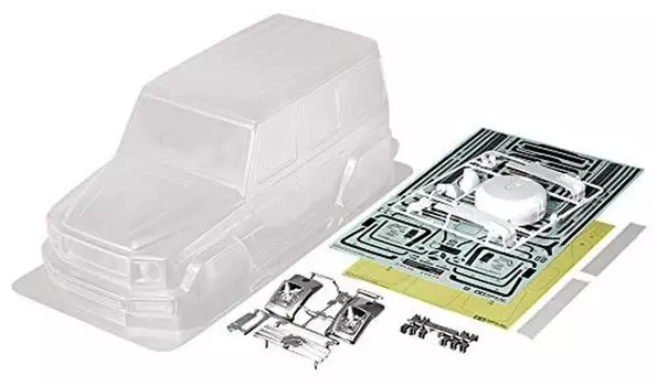 TAMIYA RC Spare Parts G 500 Неокрашенный прозрачный запасной корпус 51623 № 1623 SP.1623 1/10RC Mercedes-Benz