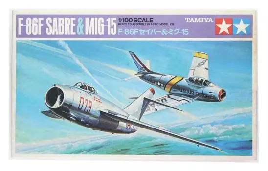 Tamiya SCALE Sabre 1/100 (Мини-самолет) F-86F и МиГ-15