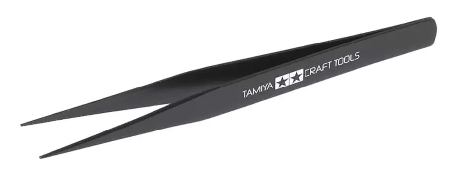 Tamiya Серия Craft Tool Прямой пинцет Пластиковая модель инструмента 74004 № 04