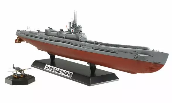 Tamiya Ship Series Японский ВМС Специальная подводная лодка Пластиковая модель 78019 1/350 № 19 I-400 серый