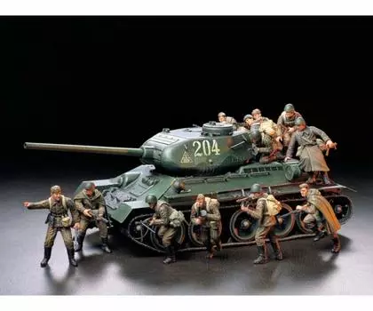 TAMIYA Военная миниатюра серии Советская Армия Пехота Передовой набор Пластиковая модель 35207 1/35 № 207