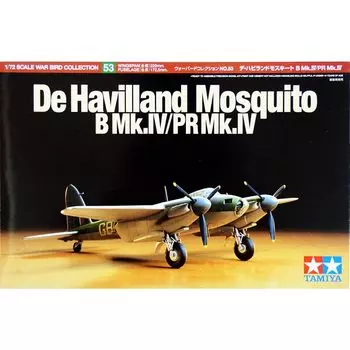 TAMIYA Warbird Collection Royal Air Force De Havilland Mosquito B MkIV Plastic Model 60753 1/72 No.53 Mk.IV/PR
