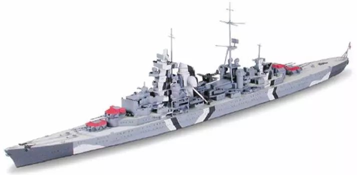 TAMIYA Waterline Series Немецкий линейный крейсер Prinz Eugen Пластиковая модель 31805 1/700 № 805