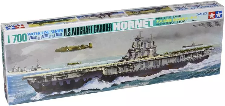 Tamiya Waterline Series US Navy Aircraft Carrier Hornet Plastic Model 77510 1/700 No.705