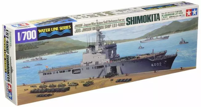 Tamiya Waterline Series военно-морской транспортный корабль Shimokita пластиковая модель 31006 1/700 № 006 Самооборона LST-4002 серый