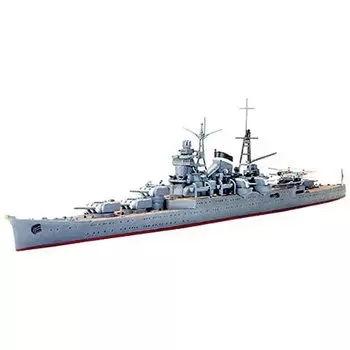 Tamiya Waterline Series Японский легкий крейсер ВМС Кумано Пластиковая модель 31344 Красный 1/700 № 344 Серый,