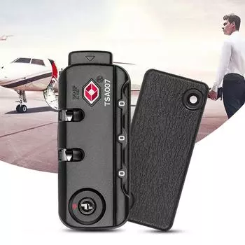 Таможенный замок TSA007 Замок с паролем для аутентификации Фиксированный кодовый замок для защиты от кражи