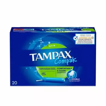 Тампоны Super Tampax Compak 20 шт.