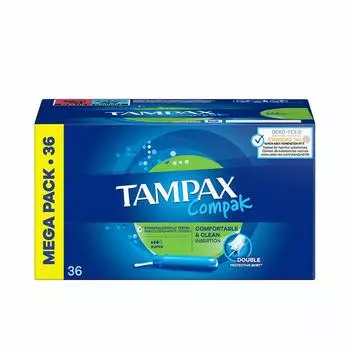Тампоны Super Tampax Compak 36 шт.
