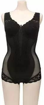 TAMURA Yauco Silky Body Shape Bodysuit YTN04 Black 3L
