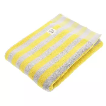 Tanaka Sangyo Imabari Towel Bath Towel STRIPE HOLIC Made in Japan Yellow 60 x 120cm Approx.