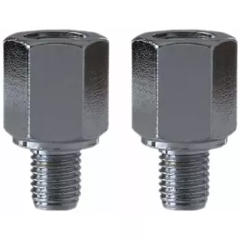 Tanax Bike Mirror Napoleon Thread Diameter Conversion Adapter Plated [Positive 8mm Positive 10mm] CM-2