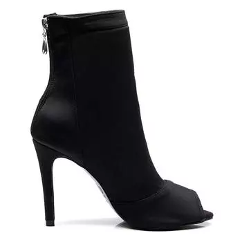 Танцевальная обувь, элегантная свадебная женская обувь на высоком каблуке, большие размеры, женские ботинки для танцев, джаза, бальных танцев 35