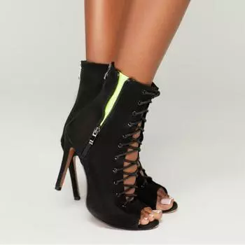 Танцевальная обувь, удобные вечерние женские туфли на высоком каблуке на шпильке, женская обувь для стриптизерш с открытым носком, женские ботинки для танцев, джаза, бальных танцев 36