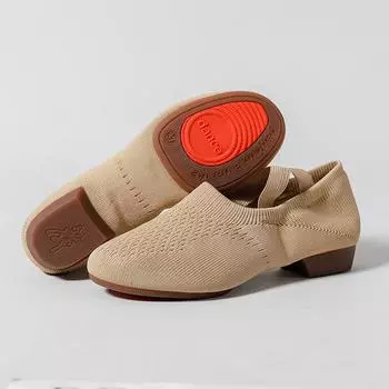 Танцевальная обувь женская мягкая подошва тренировочная обувь для взрослых учителей обувь с каблуком специальная обувь для классического танца живота на открытом воздухе 33