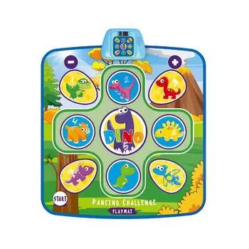 Танцевальный коврик, электронная подсветка, танцевальная площадка, музыкальные игровые коврики, танцевальный пол, игровой коврик, игрушки с 5 игровыми режимами (39,4x34 дюйма) для девочек и мальчиков от 3 лет 100x86.5cm синий