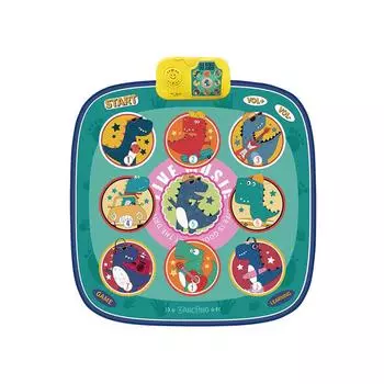 Танцевальный коврик с электронным светом, танцевальный коврик, многофункциональный игровой коврик, танцевальный коврик для ходьбы и музыки на открытом воздухе Dinosaur зелёный