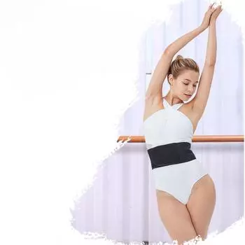 Танцевальный пояс для женской оперной практики, детский фитнес-пояс, спортивные тренировки, брюшной пояс, брюшной пояс для танцев L чёрный