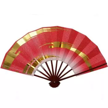 Танцевальный веер 9 см 5 минут Лак Adugata Tame Глубокая штриховка Золотая дымка на татаки 201-210 (красный) красный