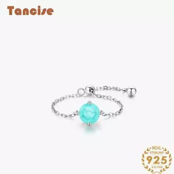 Tancise Classic стерлингового серебра 925 пробы кольцо с цирконом женские ювелирные изделия свадебное обещание вечерние подарок серебряный