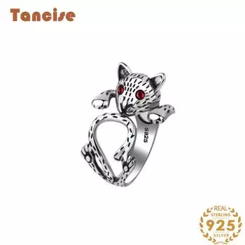 Tancise Classic стерлингового серебра 925 пробы кольцо с цирконом женские ювелирные изделия свадебное обещание вечерние подарок