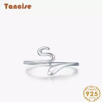 Tancise Classic стерлингового серебра 925 пробы кольцо с цирконом женские ювелирные изделия свадебное обещание вечерние подарок серебряный