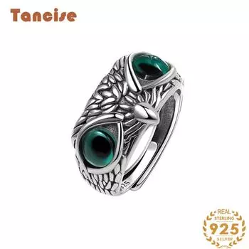 Tancise Classic стерлингового серебра 925 пробы кольцо с цирконом женские ювелирные изделия свадебное обещание вечерние подарок