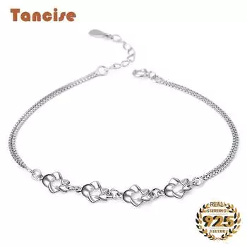 Tancision модный браслет из стерлингового серебра 925 пробы, ювелирные изделия, браслеты-цепочки, браслеты на руку для женщин и девочек, подарки для свадебной вечеринки