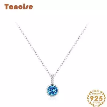 Tancision S925 стерлингового серебра Роскошное индивидуальное ожерелье с подвеской женское классическое ожерелье Tide ожерелье подарок на вечеринку серебряный