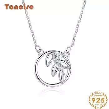 Tancision S925 стерлингового серебра Роскошное индивидуальное ожерелье с подвеской женское классическое ожерелье Tide ожерелье подарок на вечеринку серебряный