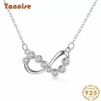 Tancision S925 стерлингового серебра Роскошное индивидуальное ожерелье с подвеской женское классическое ожерелье Tide ожерелье подарок на вечеринку серебряный