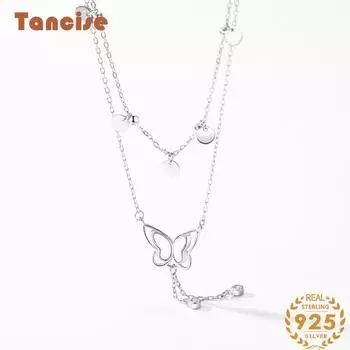 Tancision S925 стерлингового серебра Роскошное индивидуальное ожерелье с подвеской женское классическое ожерелье Tide ожерелье подарок на вечеринку серебряный