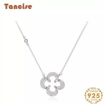 Tancision S925 стерлингового серебра Роскошное индивидуальное ожерелье с подвеской женское классическое ожерелье Tide ожерелье подарок на вечеринку серебряный