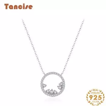 Tancision S925 стерлингового серебра Роскошное индивидуальное ожерелье с подвеской женское классическое ожерелье Tide ожерелье подарок на вечеринку серебряный