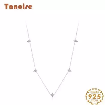 Tancision S925 стерлингового серебра Роскошное индивидуальное ожерелье с подвеской женское классическое ожерелье Tide ожерелье подарок на вечеринку серебряный