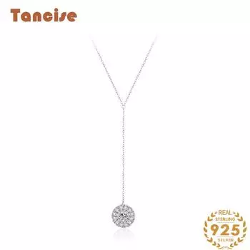 Tancision S925 стерлингового серебра Роскошное индивидуальное ожерелье с подвеской женское классическое ожерелье Tide ожерелье подарок на вечеринку серебряный
