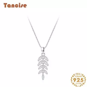 Tancision S925 стерлингового серебра Роскошное индивидуальное ожерелье с подвеской женское классическое ожерелье Tide ожерелье подарок на вечеринку серебряный