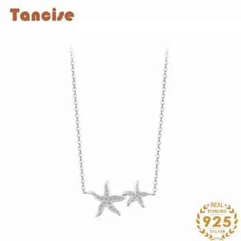 Tancision S925 стерлингового серебра Роскошное индивидуальное ожерелье с подвеской женское классическое ожерелье Tide ожерелье подарок на вечеринку серебряный