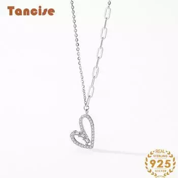 Tancision S925 стерлингового серебра Роскошное индивидуальное ожерелье с подвеской женское классическое ожерелье Tide ожерелье подарок на вечеринку серебряный