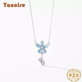 Tancision S925 стерлингового серебра Роскошное индивидуальное ожерелье с подвеской женское классическое ожерелье Tide ожерелье подарок на вечеринку серебряный