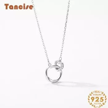 Tancision S925 стерлингового серебра Роскошное индивидуальное ожерелье с подвеской женское классическое ожерелье Tide ожерелье подарок на вечеринку серебряный