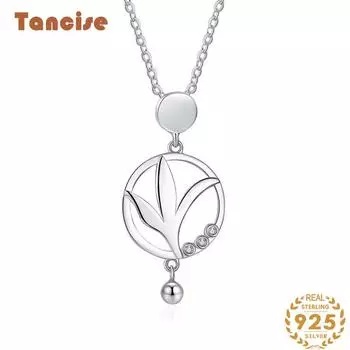 Tancision S925 стерлингового серебра Роскошное индивидуальное ожерелье с подвеской женское классическое ожерелье Tide ожерелье подарок на вечеринку серебряный