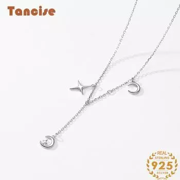 Tancision S925 стерлингового серебра Роскошное индивидуальное ожерелье с подвеской женское классическое ожерелье Tide ожерелье подарок на вечеринку серебряный