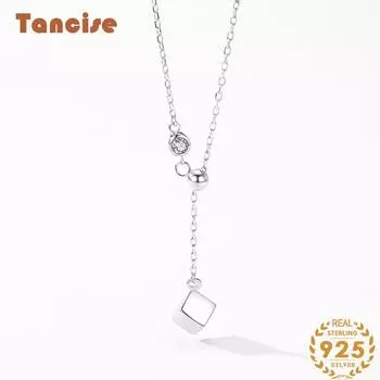 Tancision S925 стерлингового серебра Роскошное индивидуальное ожерелье с подвеской женское классическое ожерелье Tide ожерелье подарок на вечеринку серебряный