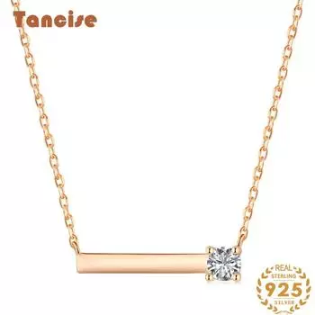 Tancision стерлингового серебра 925 пробы, полное ожерелье Love, женское корейское ожерелье на ключице, индивидуальное ожерелье с подвеской в виде милого сердца серебряный